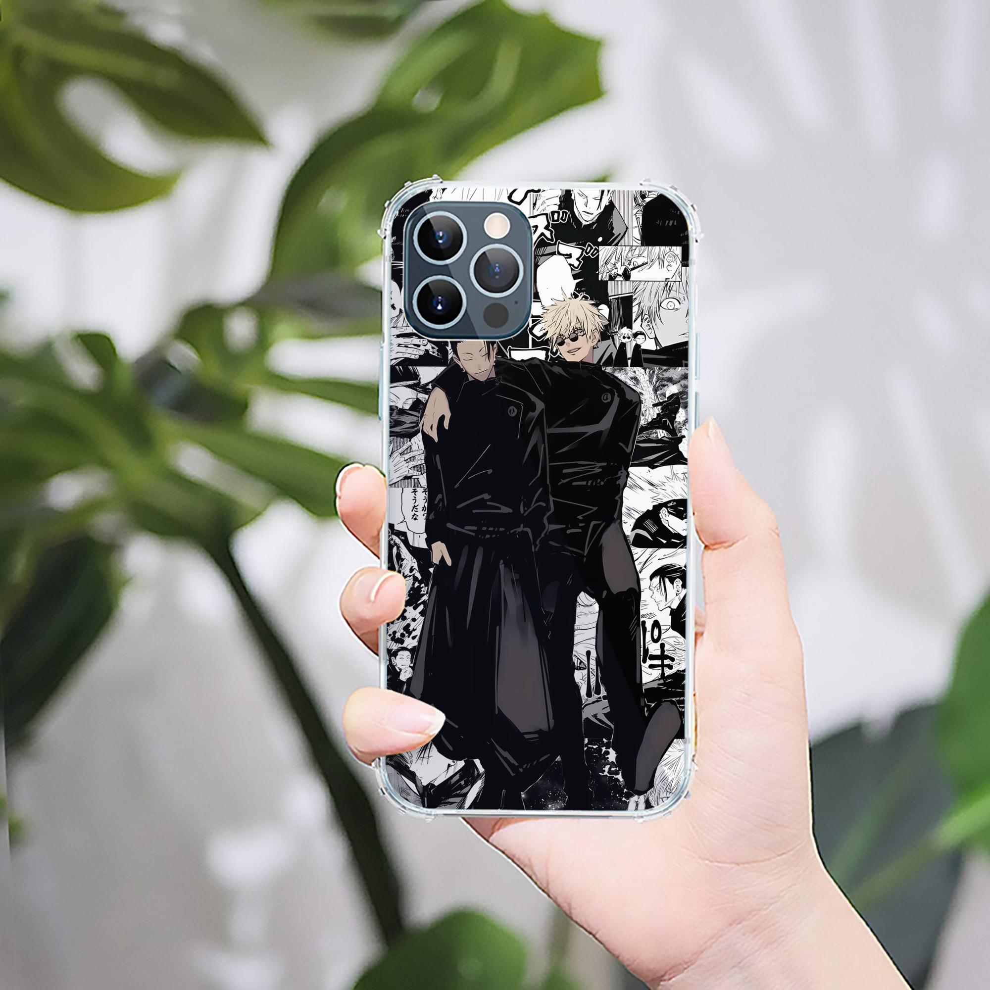 （画像用） 呪術廻戦 Jujutsu Kaisen 【iPhone 12シリーズ対応】透明スマホケース（クリアソフトケース）